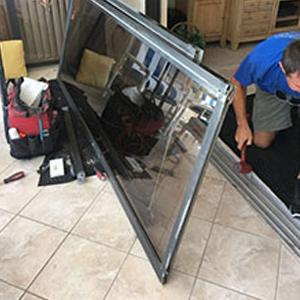 sliding glass door frame repair Cherry Valley